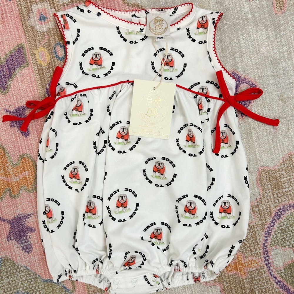 NWT Little Bear Smocks UGA Bubble
